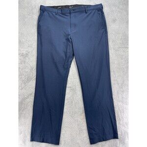 Greg Norman Chino Golf Pants Men 40x34 Blue Stretch Hi-Tech Textile Straight Leg